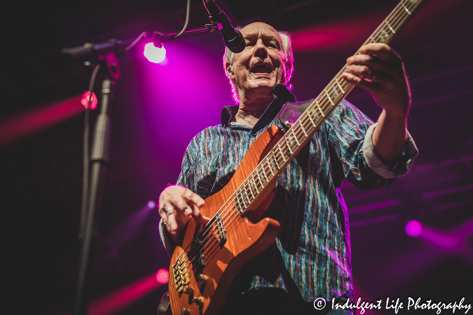 Frontman and bass player Wayne Nelson of LRB live in concert at Ameristar Casino's Star Pavilion in Kansas City, MO on March 25, 2023.