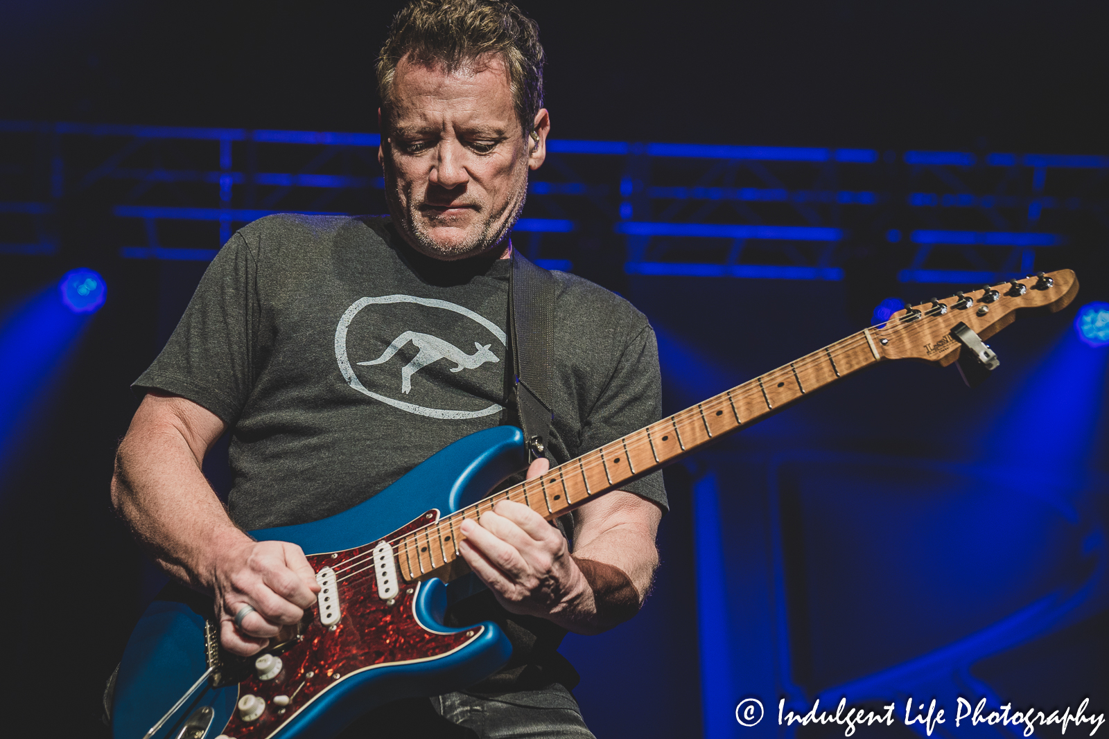 Little River Band guitarist Colin Whinnery live in concert at Ameristar Casino's Star Pavilion in Kansas City, MO on March 25, 2023.