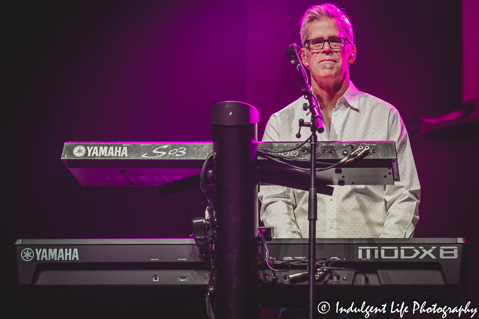 Keyboard player Chris Marion of Little River Band playing live in concert at Ameristar Casino Hotel Kansas City on March 25, 2023.