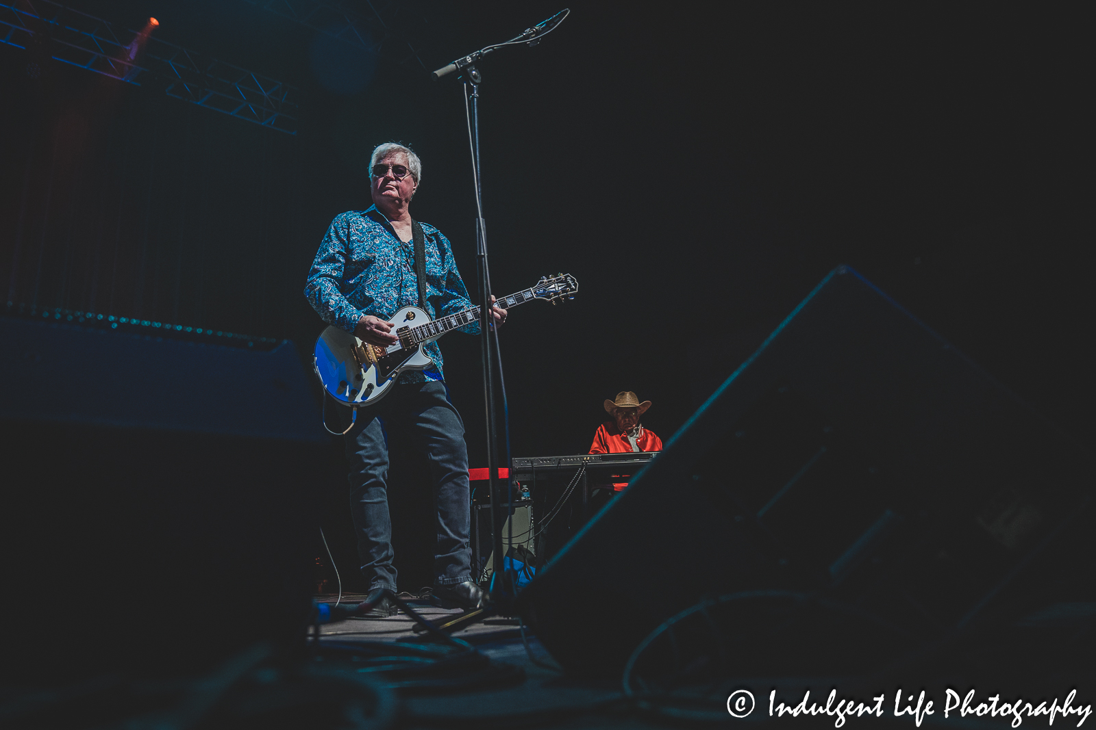 Founding member and guitarist Lane Turner of Missouri the band performing with classic member and keyboard player Randall Platt at Ameristar Casino in Kansas City, MO on March 18, 2023.