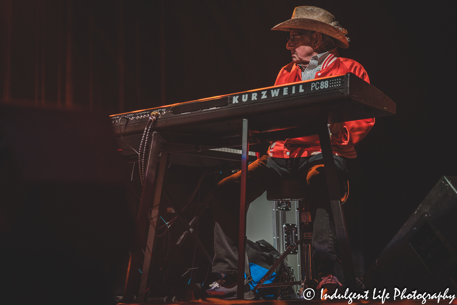 Classic member and keyboard player Randall Platt of Missouri the band live in concert at Star Pavilion inside of Ameristar Casino in Kansas City, MO on March 18, 2023.