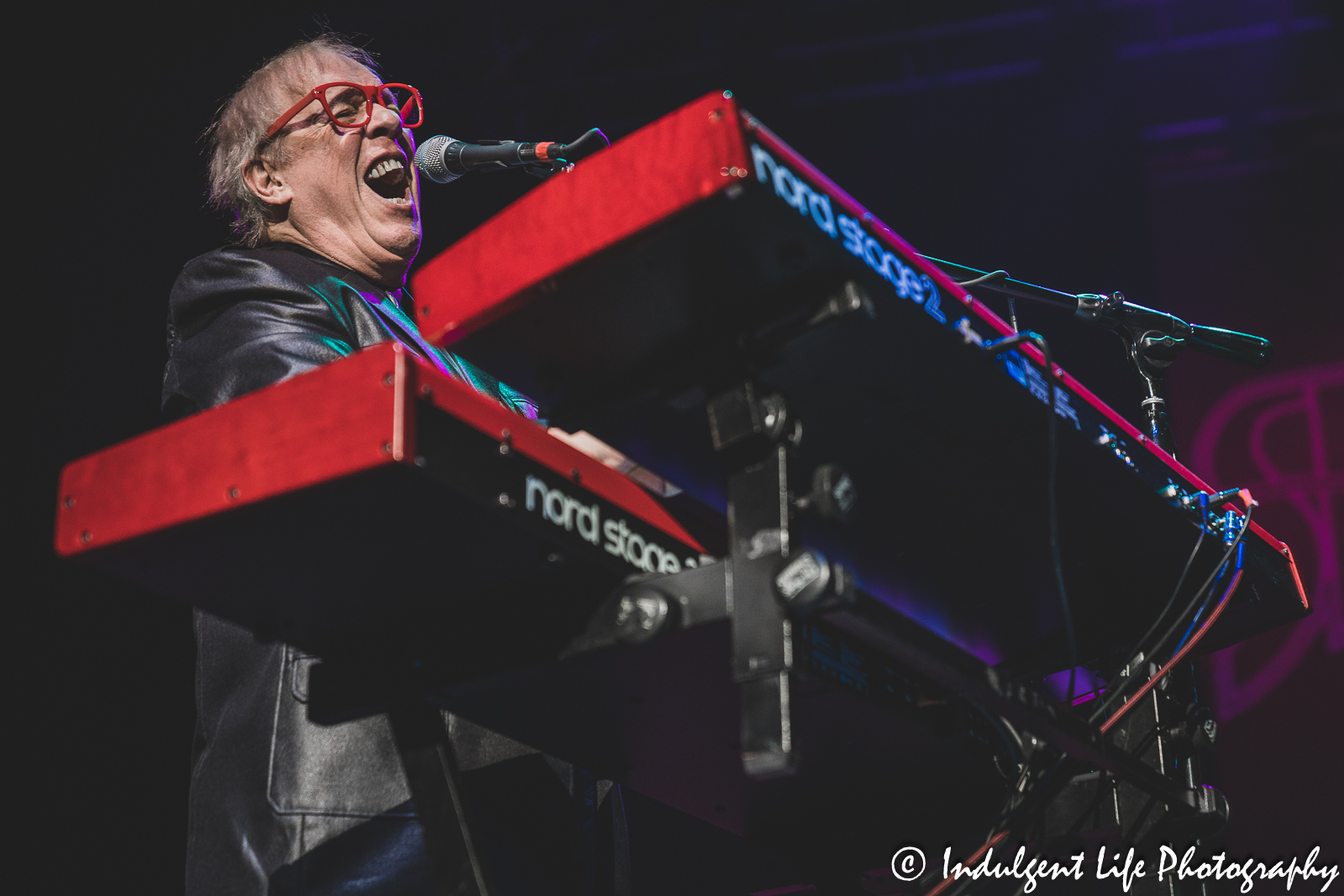 Shooting Star classic member and keyboardist Dennis Laffoon performing live at Star Pavilion inside of Ameristar Casino in Kansas City, MO on March 18, 2023.