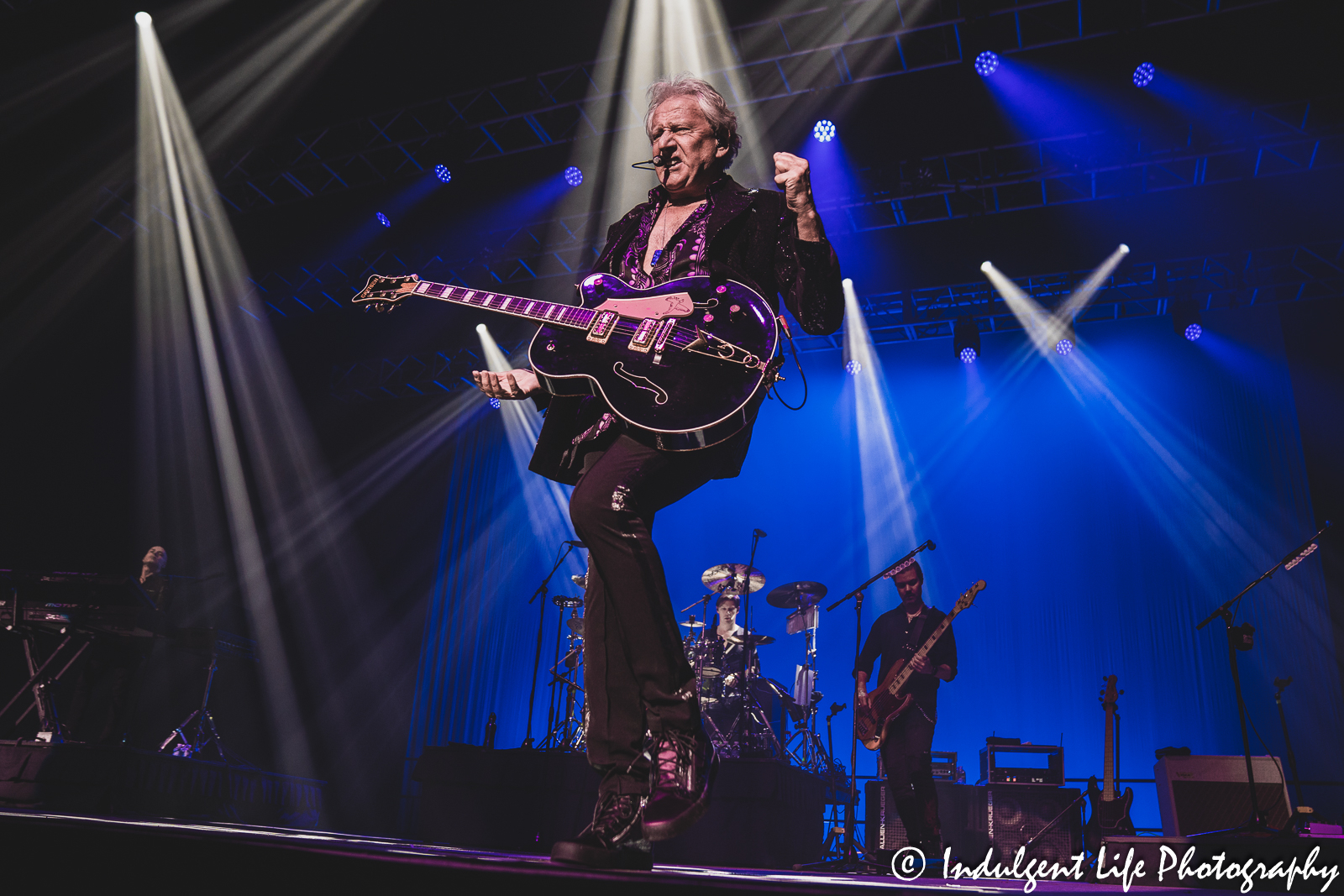 Singer and guitarist Graham Russell of soft rock duo Air Supply singing "Sweet Dreams" live in concert at Ameristar Casino's Star Pavilion in Kansas City, MO on May 5, 2023.