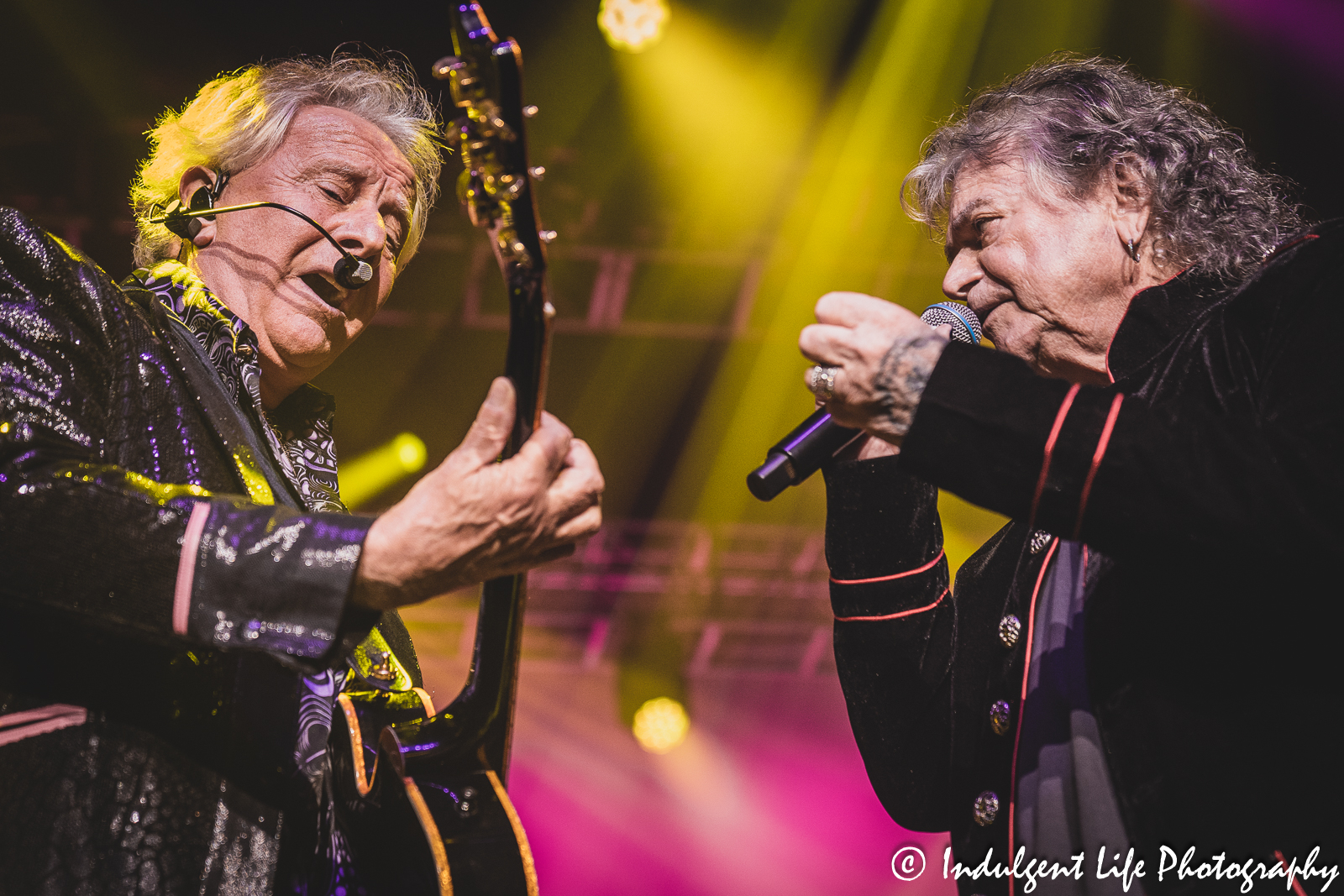 Soft rock duo Air Supply performing "Even the Nights Are Better" live in concert at Ameristar Casino's Star Pavilion in Kansas City, MO on May 5, 2023.