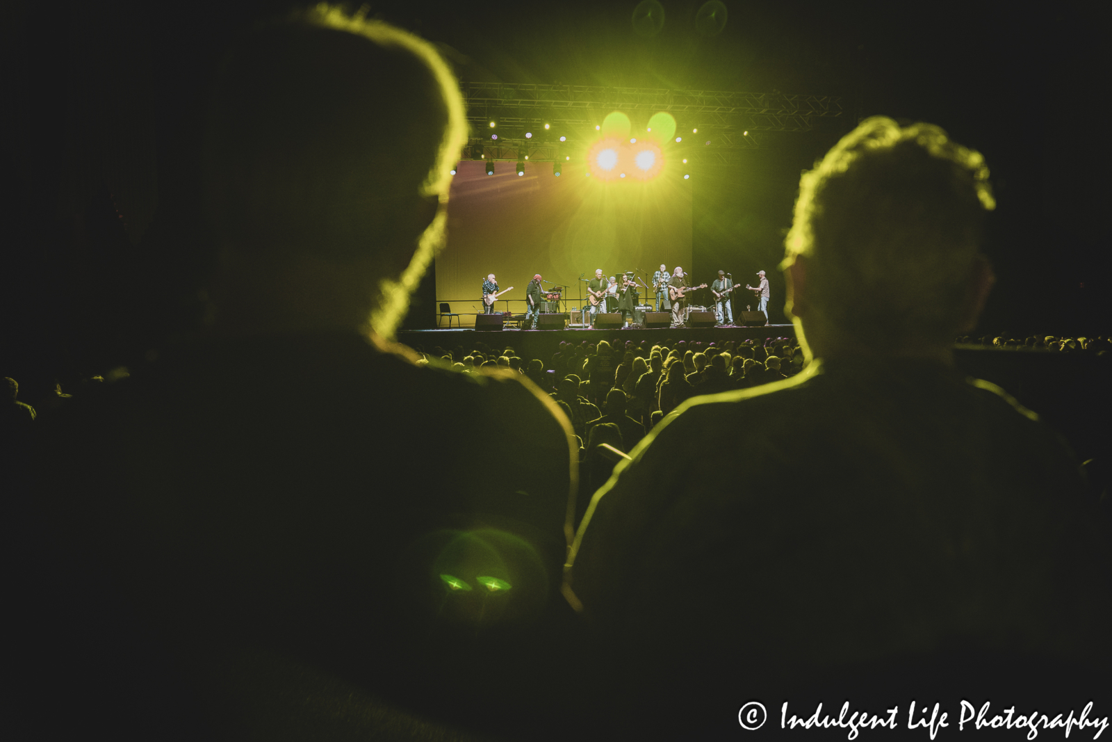 Couple reliving their first date from 51 years ago with The Ozark Mountain Daredevils as the band performed live at Ameristar Casino in Kansas City, MO on November 11, 2023.