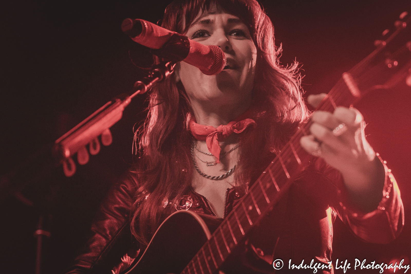 Jenny Lewis putting on live concert performance at The Truman in downtown Kansas City, MO on March 5, 2024.