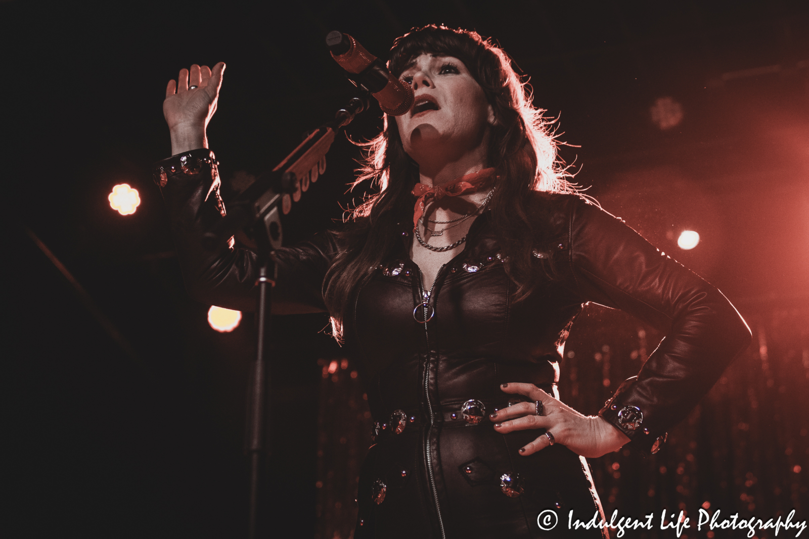 Jenny Lewis singing live at The Truman in downtown Kansas City, MO on March 5, 2024.