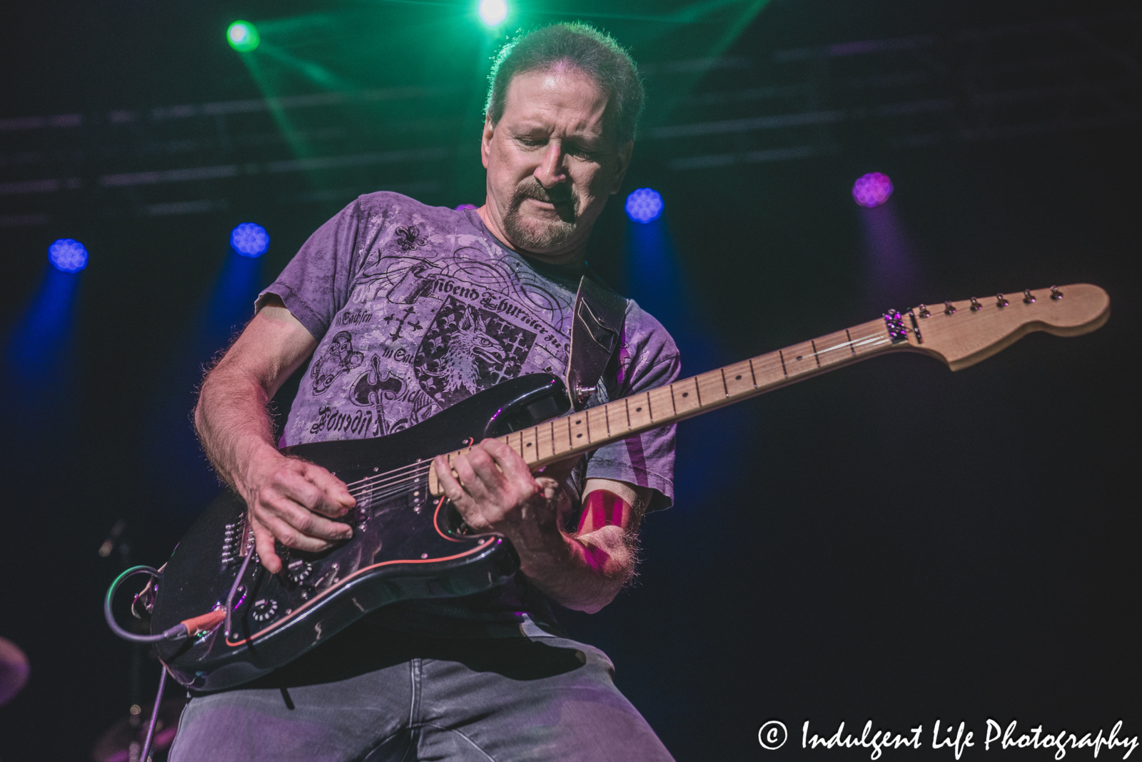 Shooting Star guitarist Chet Galloway live in concert at Ameristar Casino's Star Pavilion in Kansas City, MO on April 20, 2024.