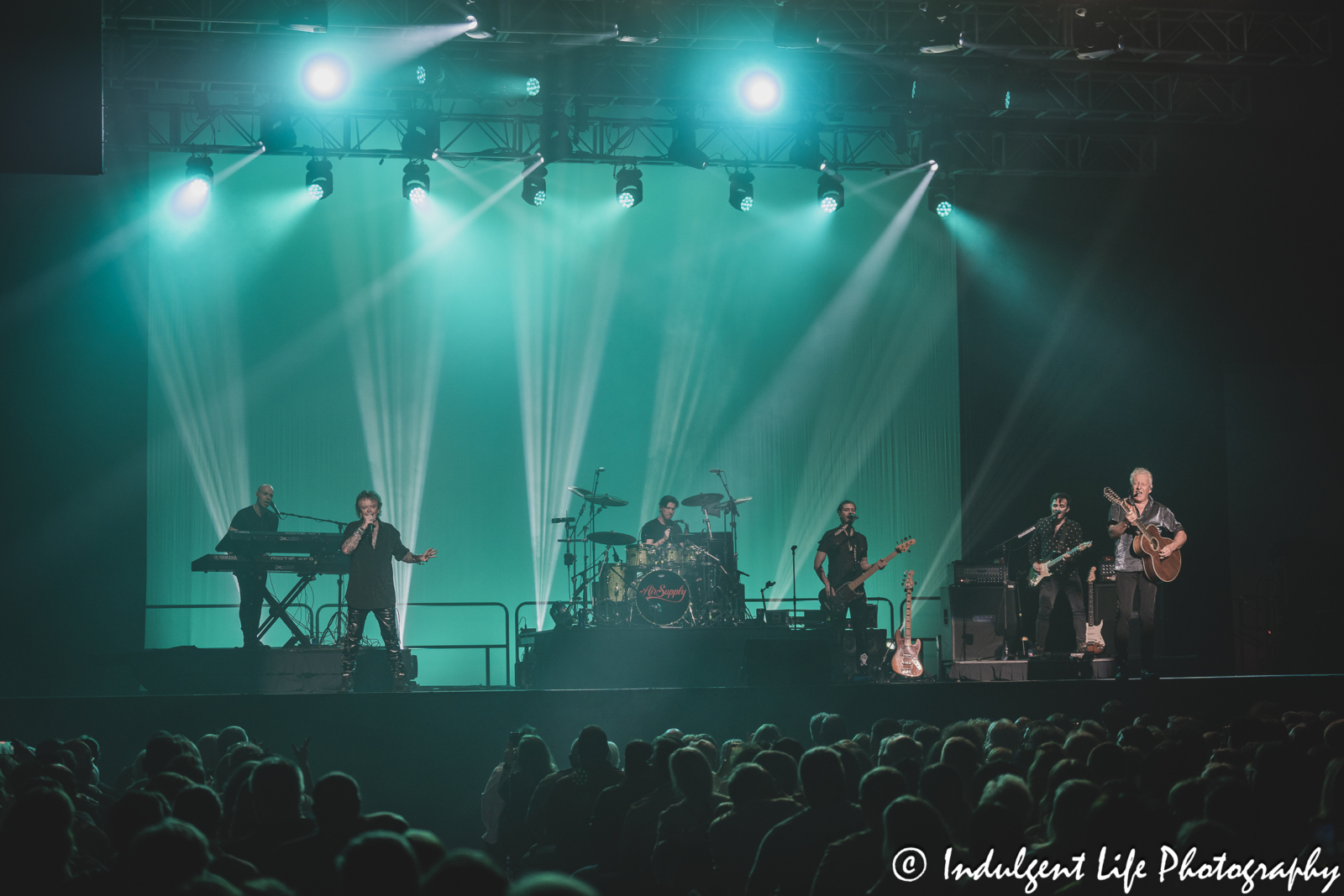 Australian soft rock duo Air Supply live in concert at Ameristar Casino's Star Pavilion in Kansas City, MO on May 4, 2024.