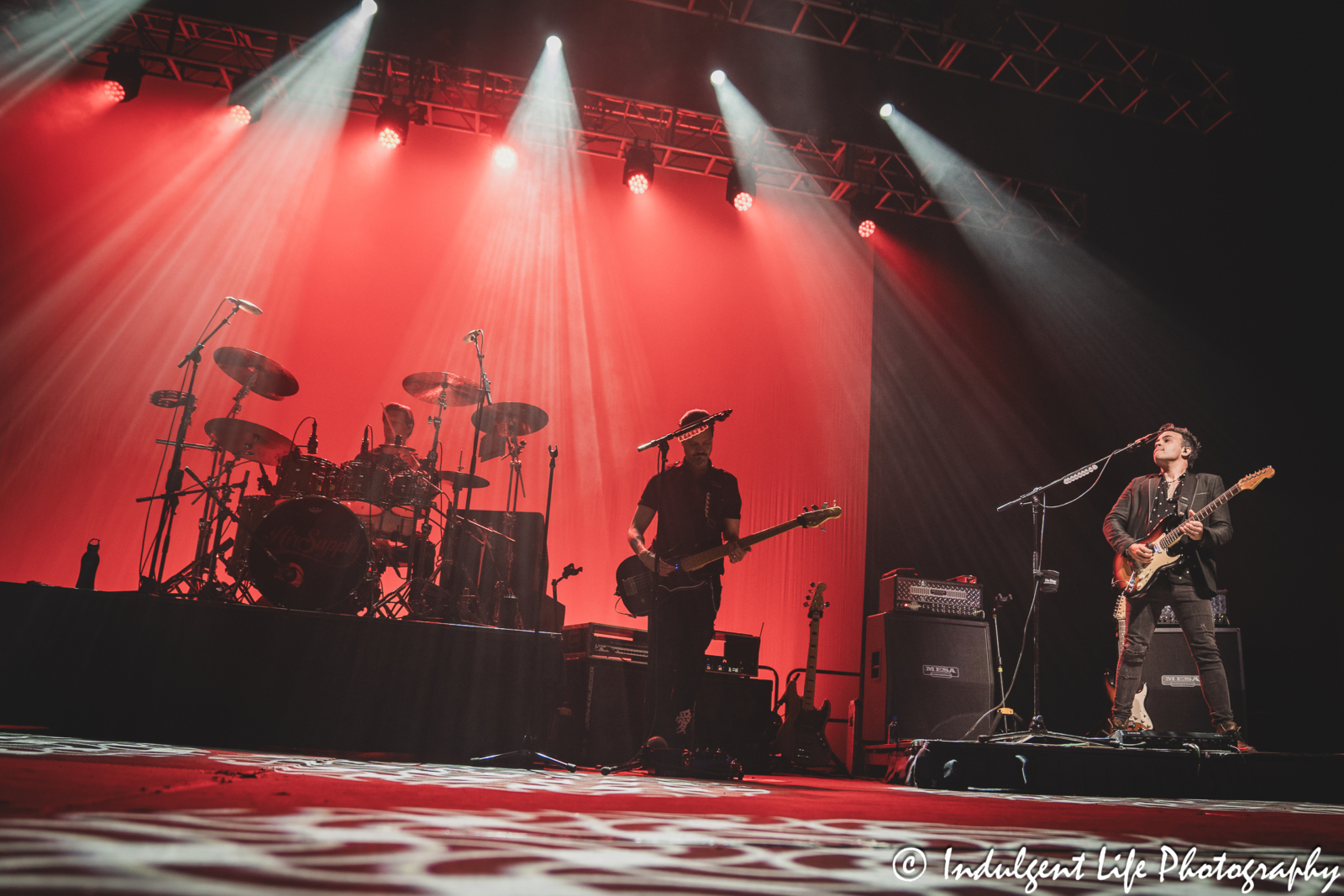 Air Supply band members Pavel Valdman, Doug Gild and Chris Vazquez performing live in concert at Ameristar Casino in Kansas City, MO on May 4, 2024.