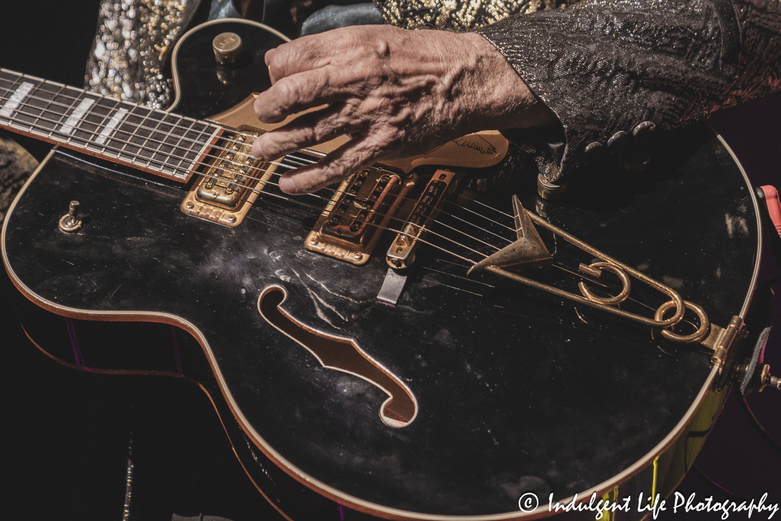 Guitar of Air Supply's Graham Russell as he performed live at Ameristar Casino in Kansas City, MO on May 4, 2024.