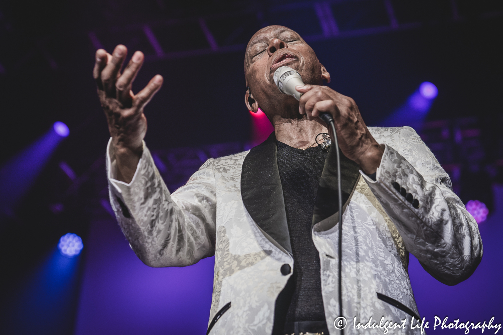 Jeffrey Osborne live in concert at Star Pavilion inside of Ameristar Casino in Kansas City, MO on May 18, 2024.