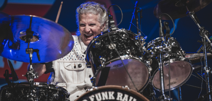 Grand Funk Railroad performed live in concert on the "Loco-Motion" 50th anniversary tour at Star Pavilion inside of Ameristar Casino on June 21, 2024.