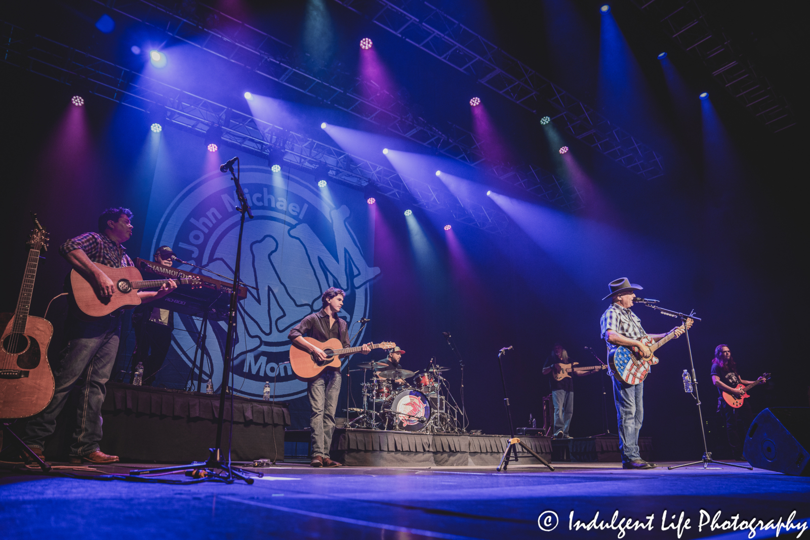 John Michael Montgomery and his band live in concert at Ameristar Casino's Star Pavilion in Kansas City, MO on June 22, 2024.