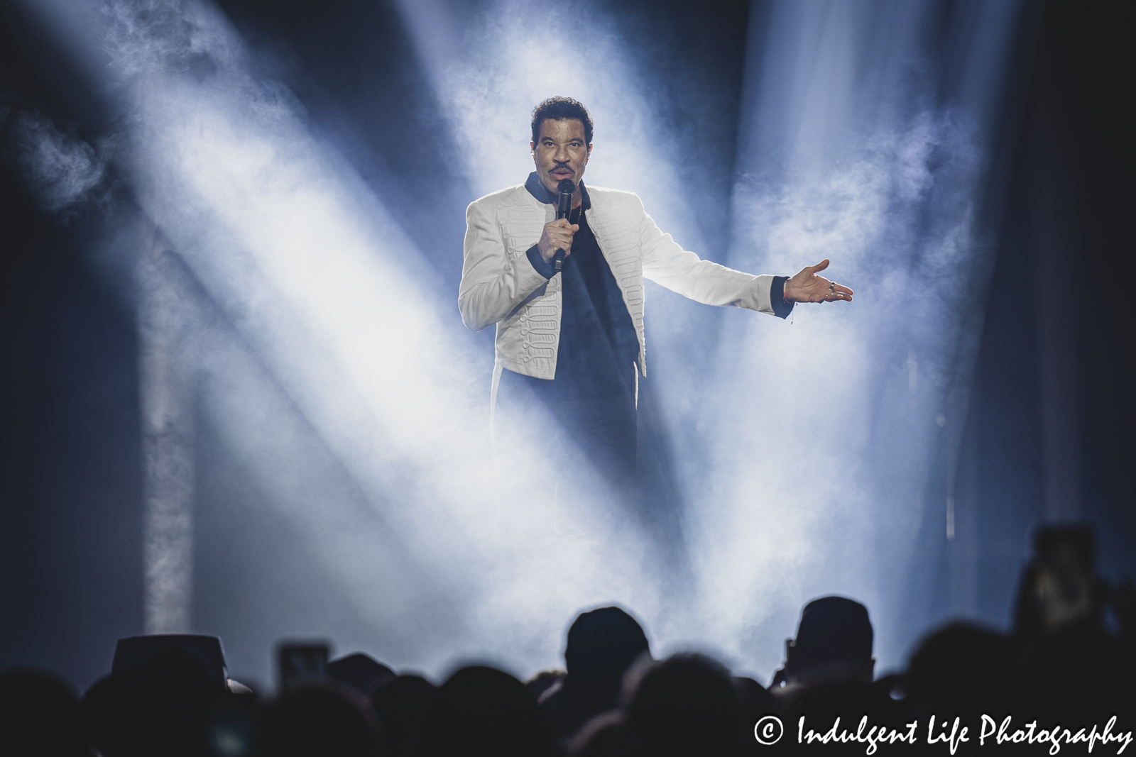 Lionel Richie performing "Hello" live at T-Mobile Center in downtown Kansas City, MO on June 6, 2024.