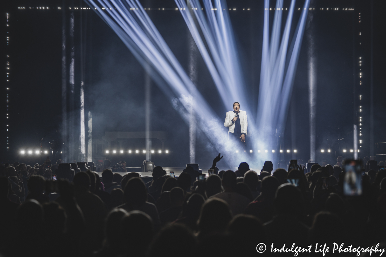 Lionel Richie performing "Hello" live in concert at T-Mobile Center in downtown Kansas City, MO on June 6, 2024.