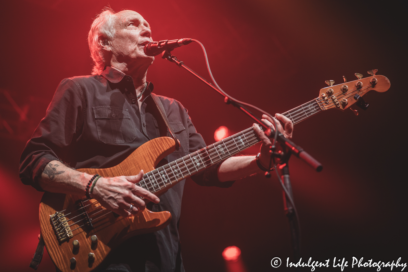 Frontman and bass player Wayne Nelson of LRB live in concert at Ameristar Casino's Star Pavilion in Kansas City, MO on June 1, 2024.