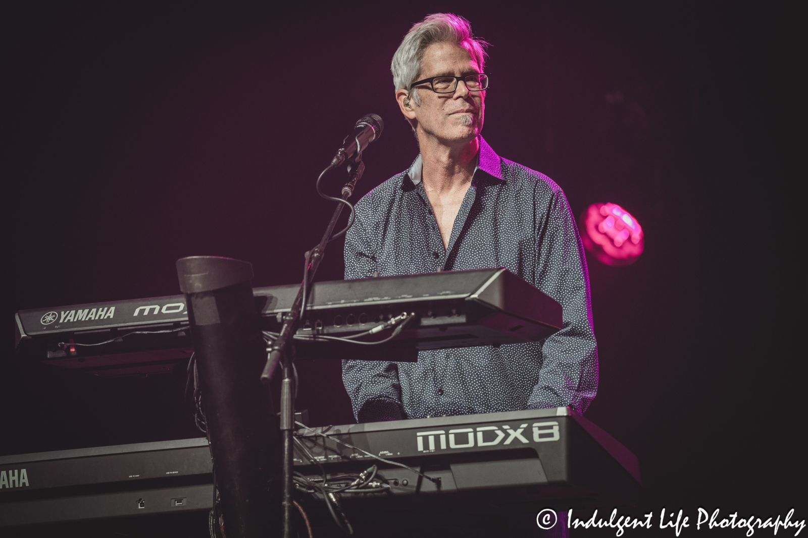 Keyboard player Chris Marion of Little River Band playing live in concert at Ameristar Casino Hotel Kansas City on June 1, 2024.