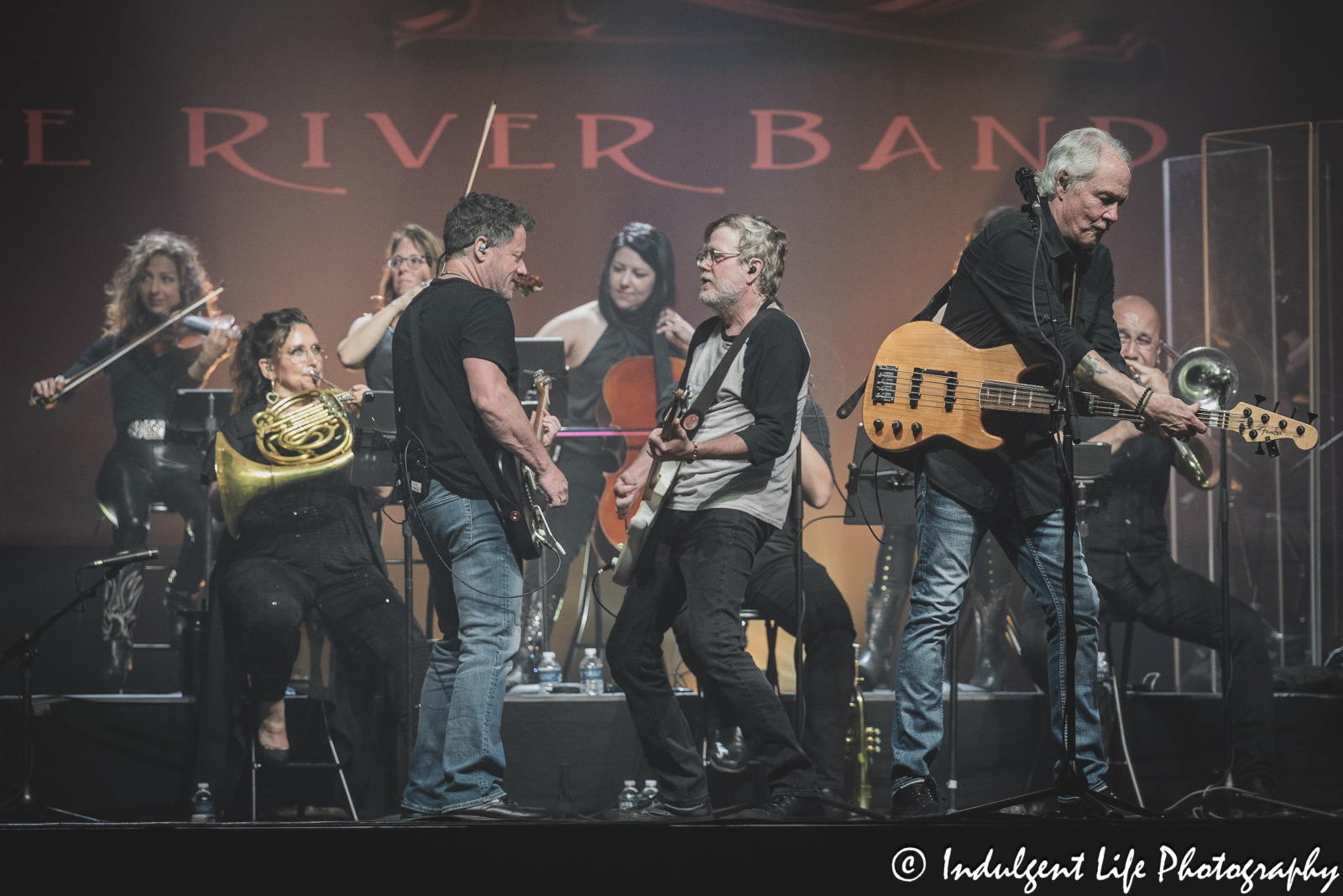 Lead singer Wayne Nelson of LRB performing live with Colin Whinnery and Bruce Wallace plus the Night Owl Orchestra at Ameristar Casino in Kansas City, MO on June 1, 2024.