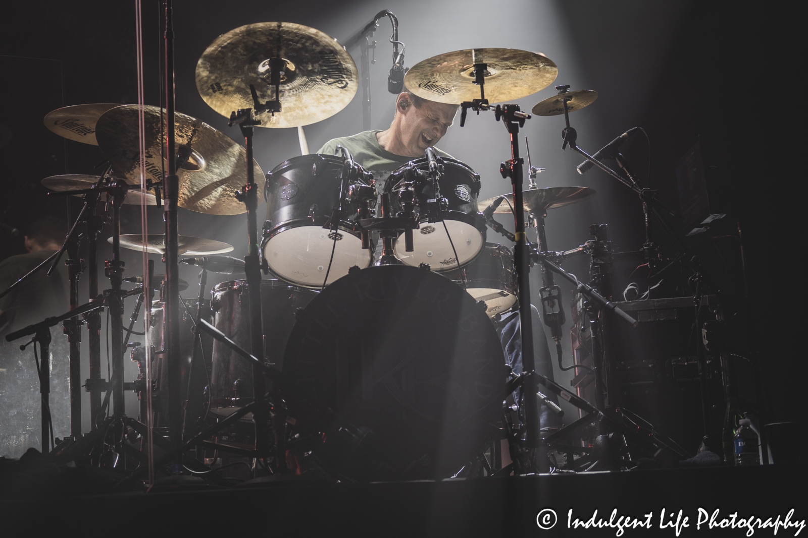 Drummer Ryan Ricks of LRB performing live in concert at Star Pavilion inside of Ameristar Casino in Kansas City, MO on June 1, 2024.