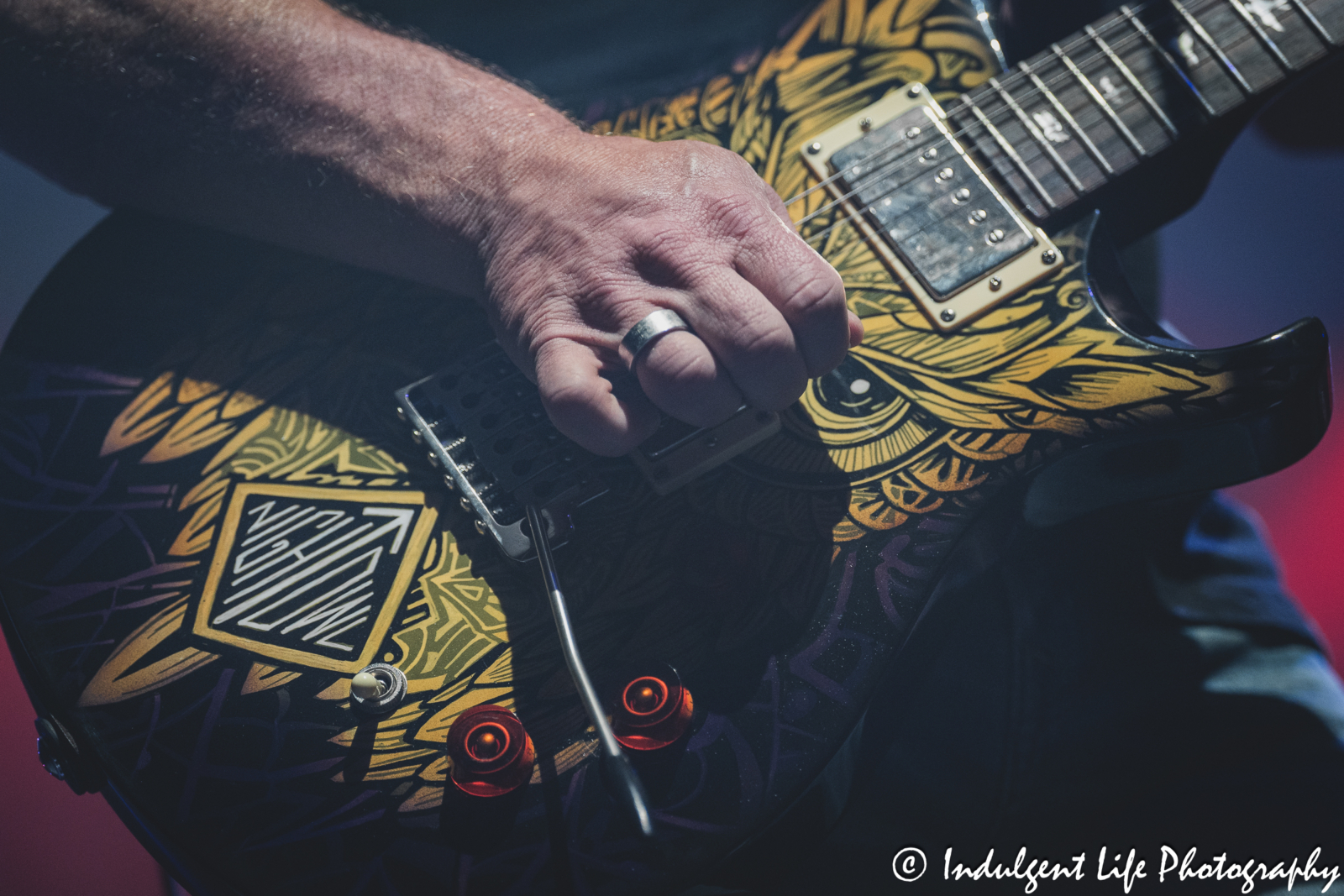 Little River Band guitarist Colin Whinnery performing live on the Night Owl guitar at Ameristar Casino in Kansas City, MO on June 1, 2024.