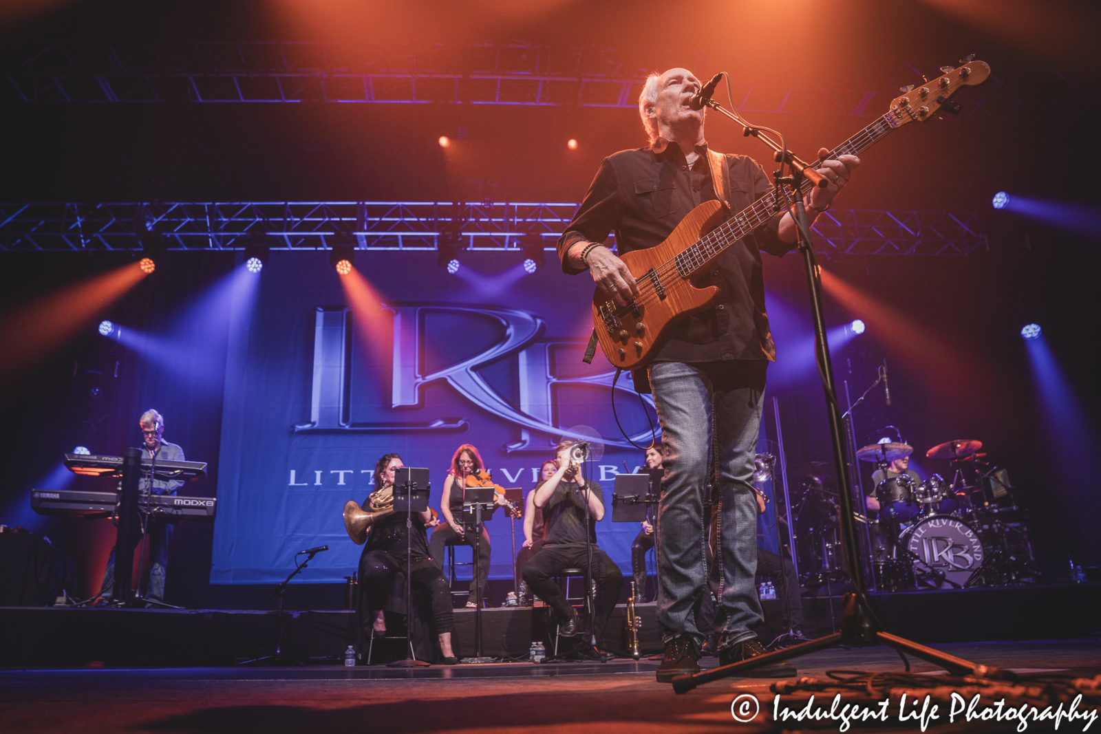 Lead singer Wayne Nelson of Little River Band with the Night Owl Orchestra at Ameristar Casino in Kansas City, MO on June 1, 2024.