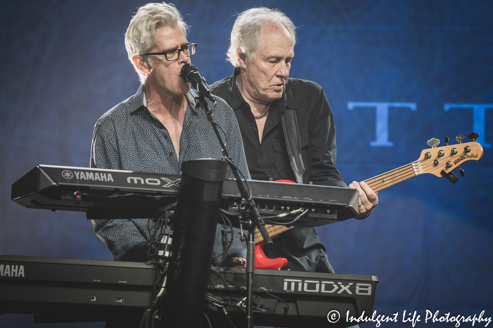 LRB frontman and bass guitarist Wayne Nelson and keyboard player Chris Marion performing live together at Ameristar Casino in Kansas City, MO on June 1, 2024.