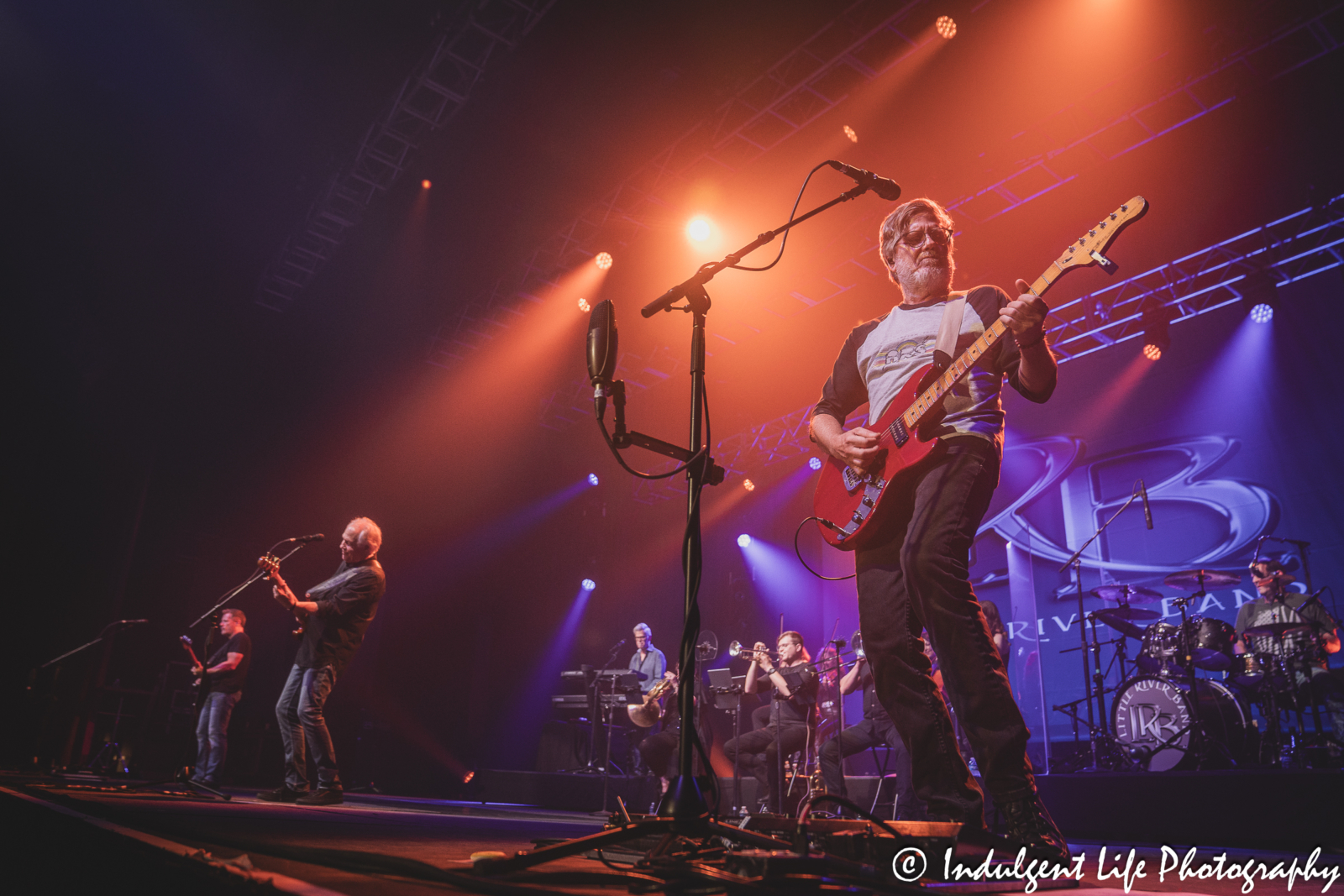 Little River Band guitarist Bruce Wallace playing live at Ameristar Casino's Star Pavilion in Kansas City on June 1, 2024.