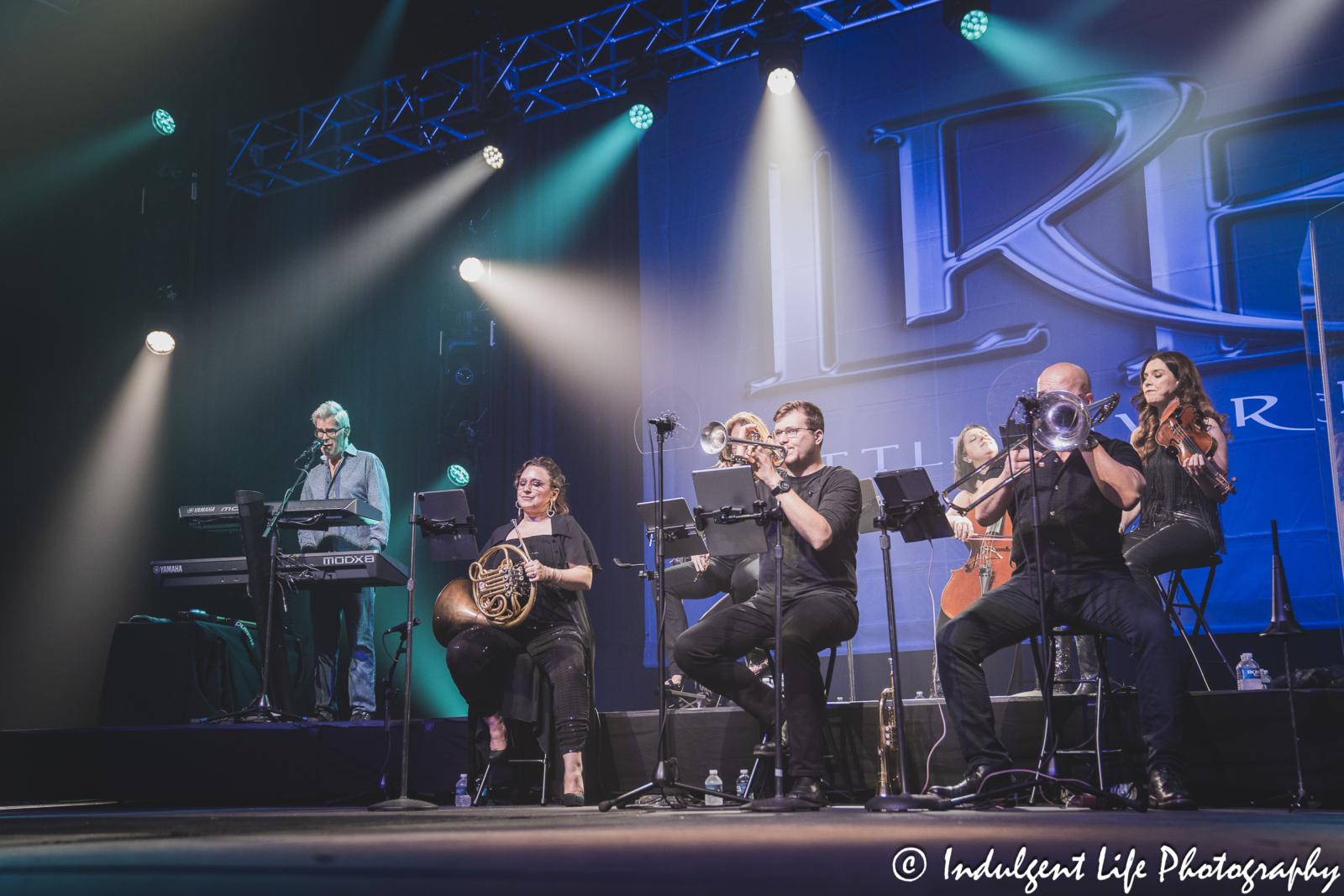 Little River Band keyboard player Chris Marion performing live with the Night Owl Orchestra at Ameristar Casino in Kansas City, MO on June 1, 2024.