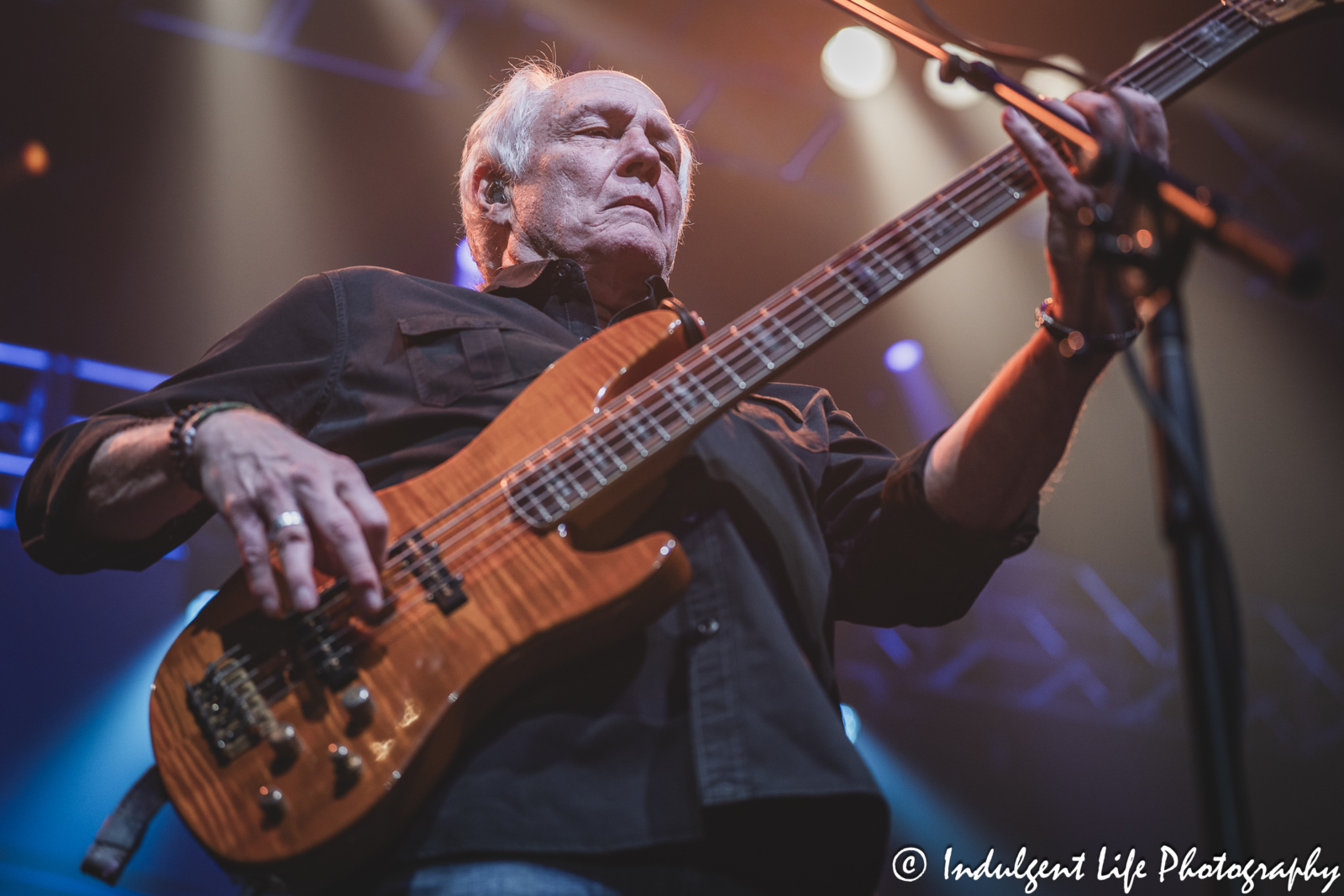 Lead singer and bass player Wayne Nelson of Little River Band performing live at Star Pavilion inside of Ameristar Casino in Kansas City, MO on June 1, 2024.