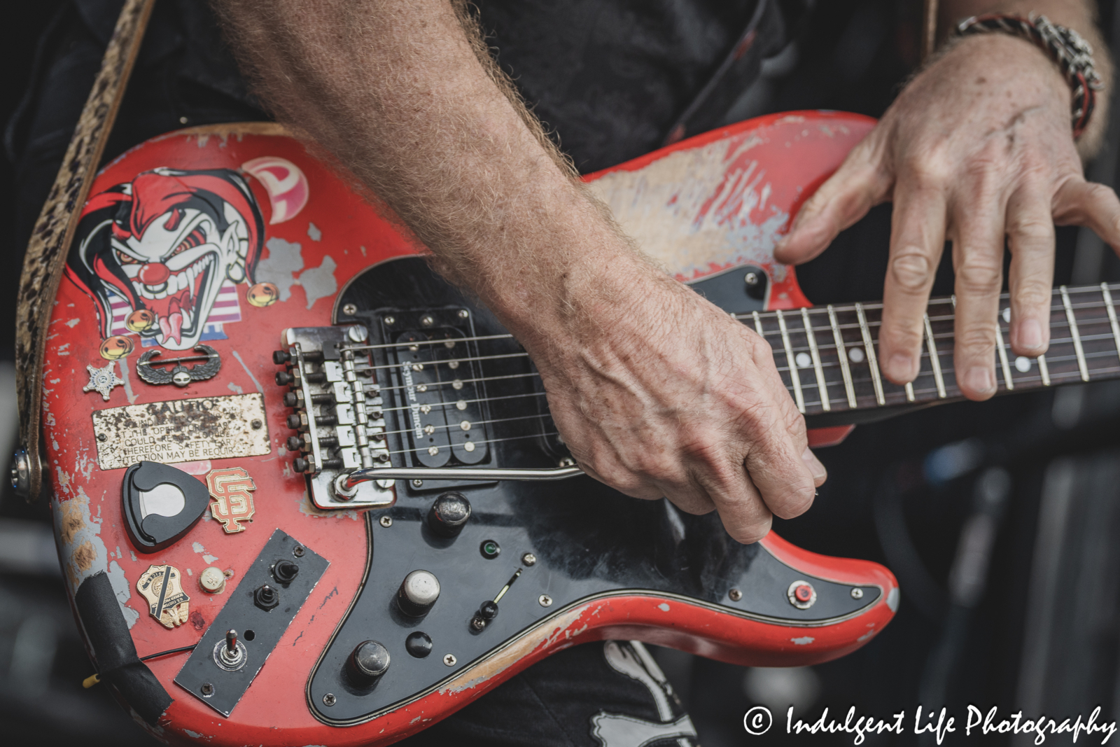 Electric guitar of Night Ranger guitarist Brad Gillis as he played live at Starlight Theatre in Kansas City, MO on June 19, 2024.