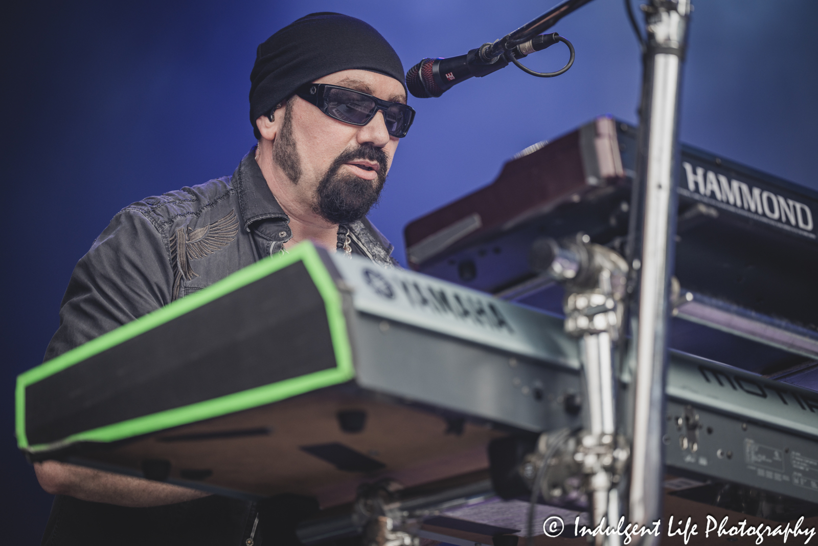 Night Ranger keyboardist Eric Levy live in concert at Starlight Theatre in Kansas City, MO on June 19, 2024.