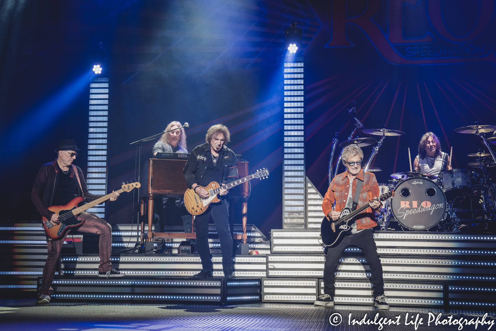 REO Speedwagon performing live at Starlight Theatre in Kansas City, MO on June 19, 2024.