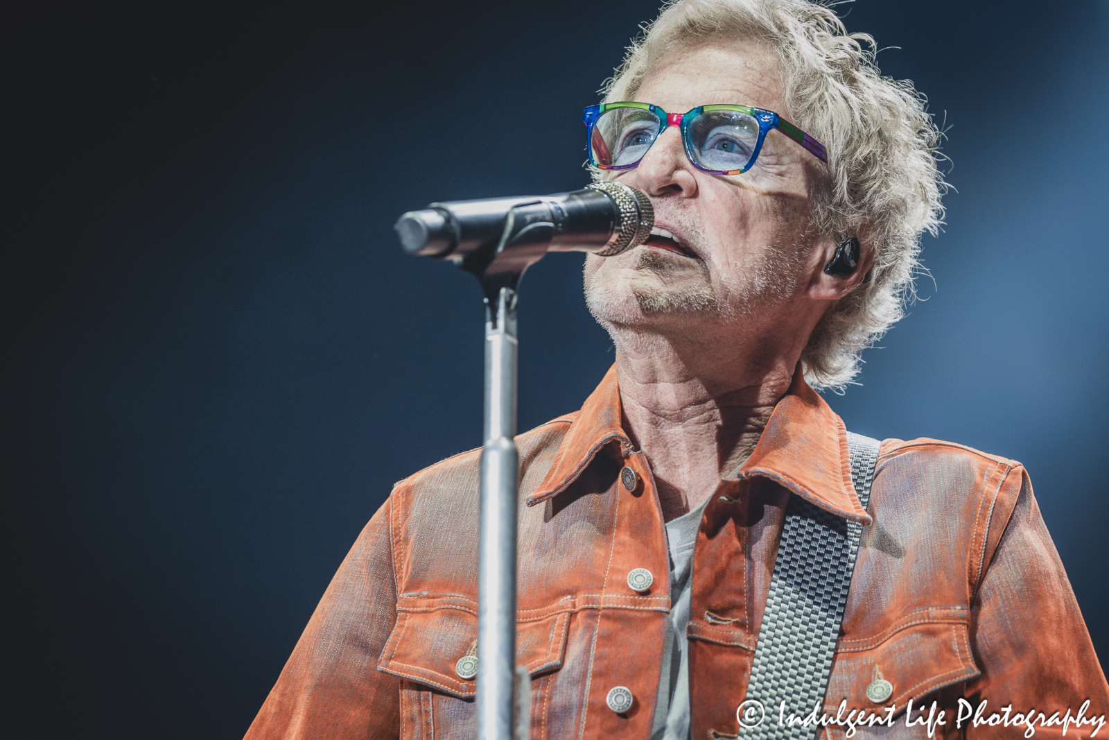 REO Speedwagon frontman Kevin Cronin performing live in concert at Starlight Theatre in Kansas City, MO on June 19, 2024.