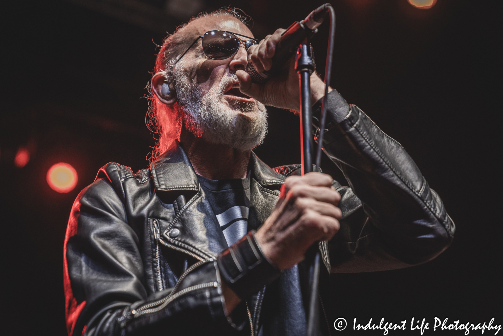 Frontman and founding member Ivan Doroschuk of Men Without Hats performing "The Safety Dance" live at Uptown Theater in Kansas City, MO on July 7, 2024.