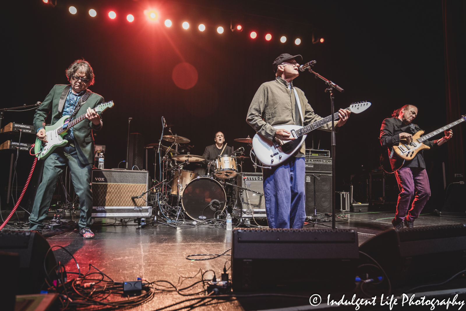 Eddie Muñoz of The Plimsouls and his bandmates opening their concert with "Zero Hour" at Uptown Theater in Kansas City, MO on July 7, 2024.