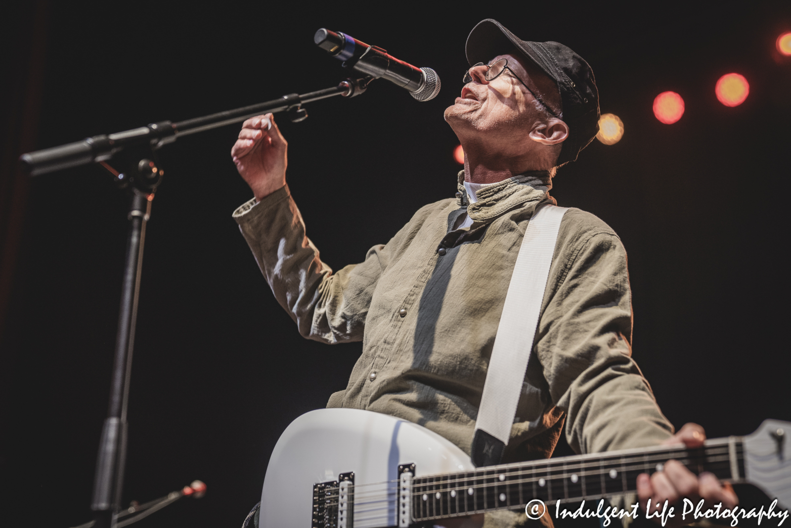 Guitarist Stephen Blackburn performing live with Eddie Muñoz of The Plimsouls at Uptown Theater in Kansas City, MO on July 7, 2024.