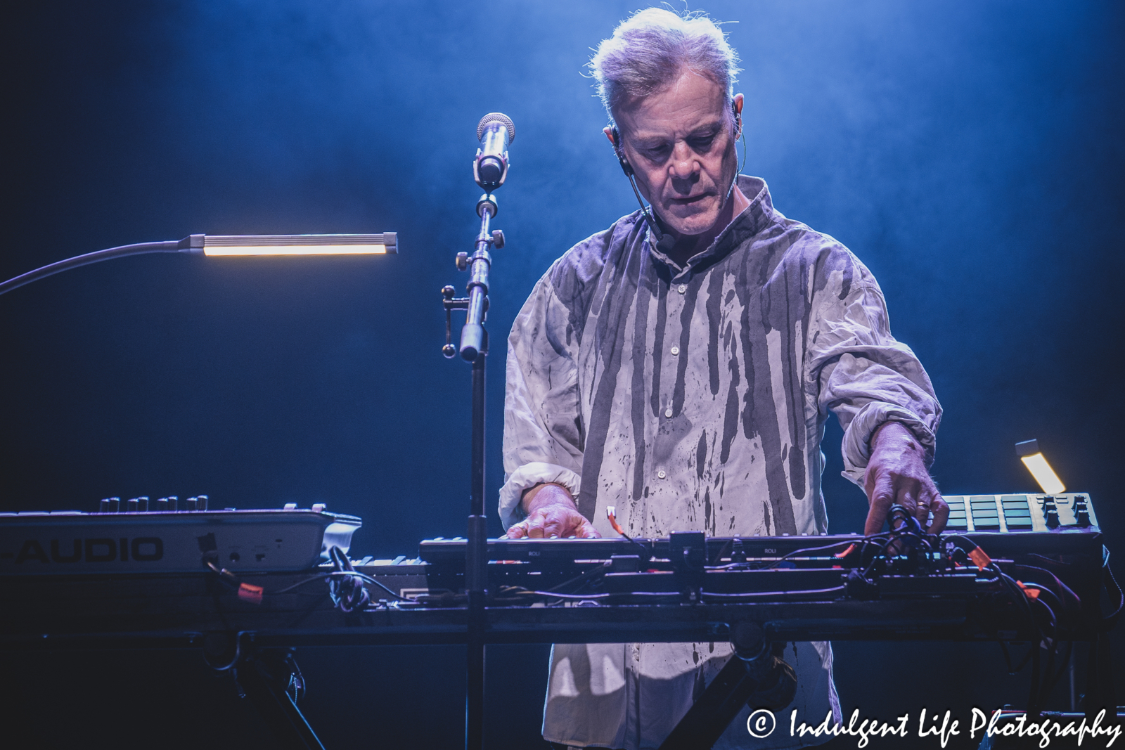 Thomas Dolby live in concert at Uptown Theater performing "Heroes" by David Bowie in Kansas City, MO on July 7, 2024.