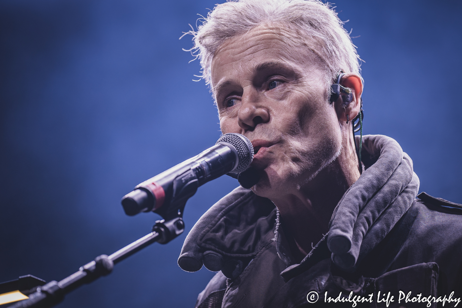 Thomas Dolby singing live in concert at Uptown Theater in Kansas City, MO on July 7, 2024.