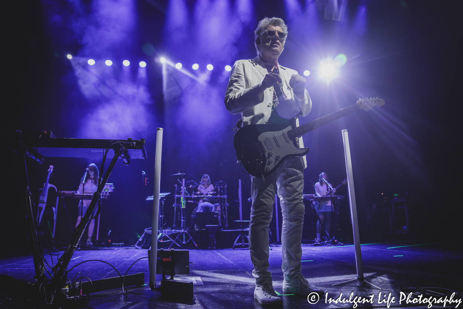 Tom Bailey of the Thompson Twins and his bandmates performing live in concert at Uptown Theater in Kansas City, MO on July 7, 2024.