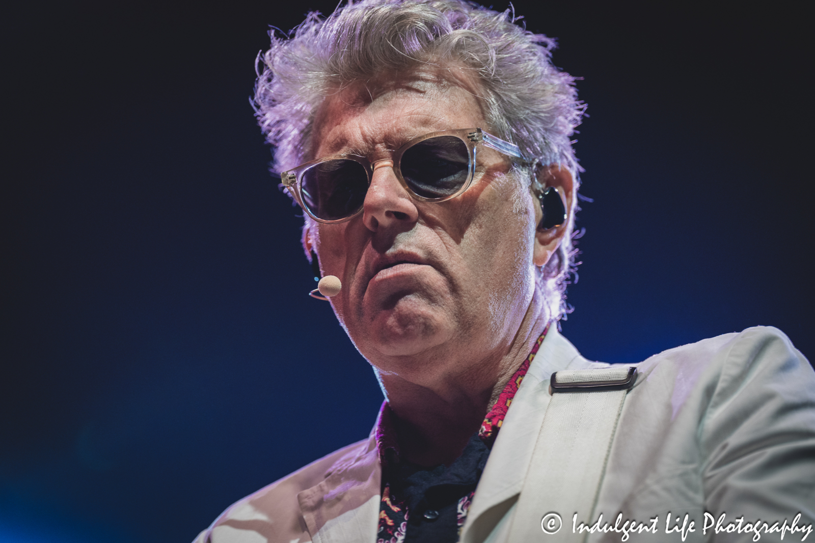 Tom Bailey of the Thompson Twins performing live on the Totally Tubular Festival concert tour at Uptown Theater in Kansas City, MO on July 7, 2024.