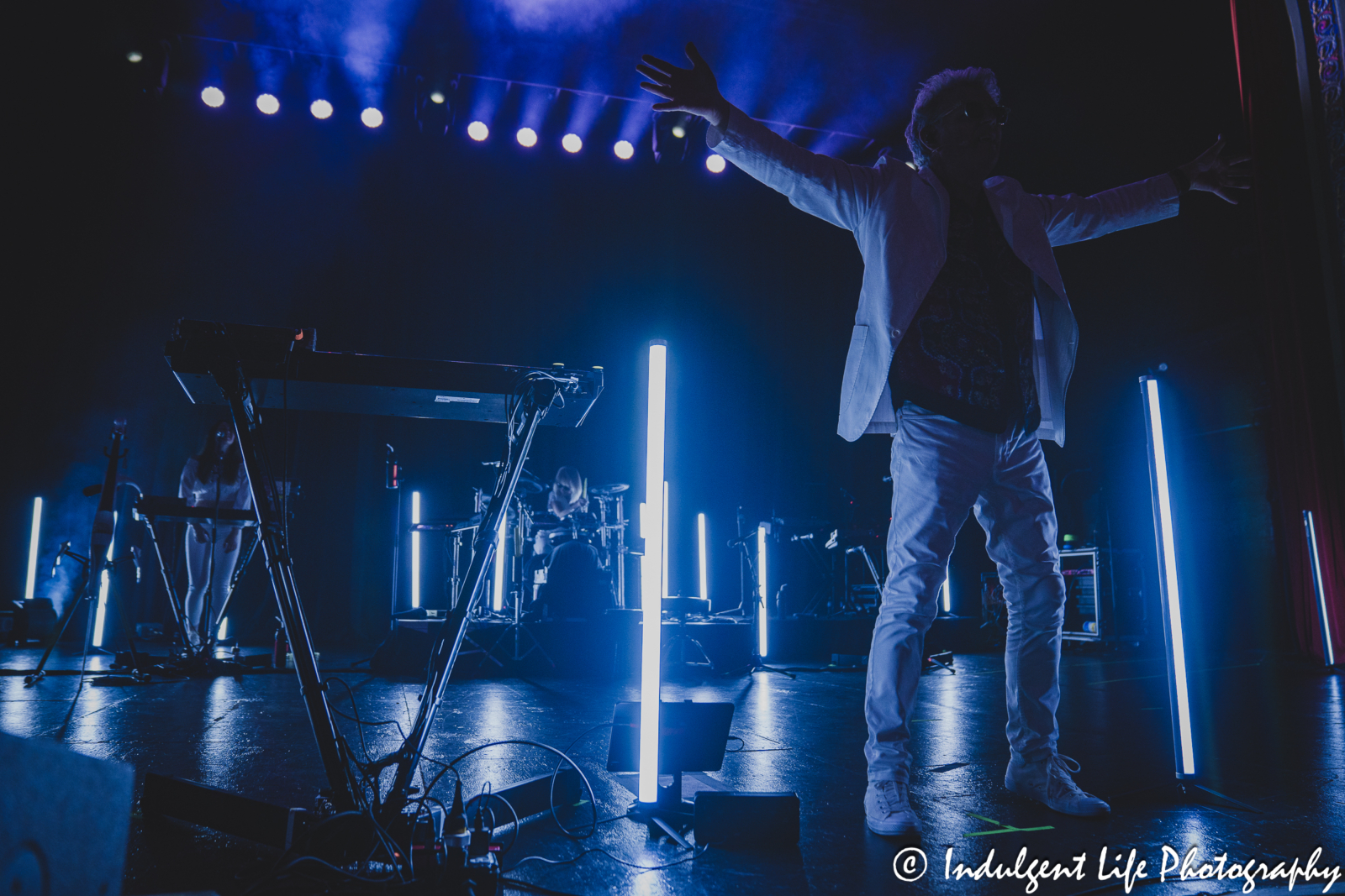 Thompson Twins' Tom Bailey and his bandmates performing "Love on Your Side" at Uptown Theater in Kansas City, MO on July 7, 2024.