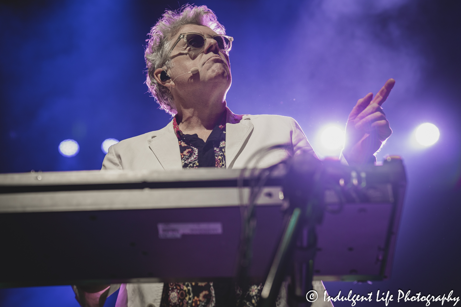 Thompson Twins' Tom Bailey performing "The Gap" live in concert at Uptown Theater in Kansas City, MO on July 7, 2024.