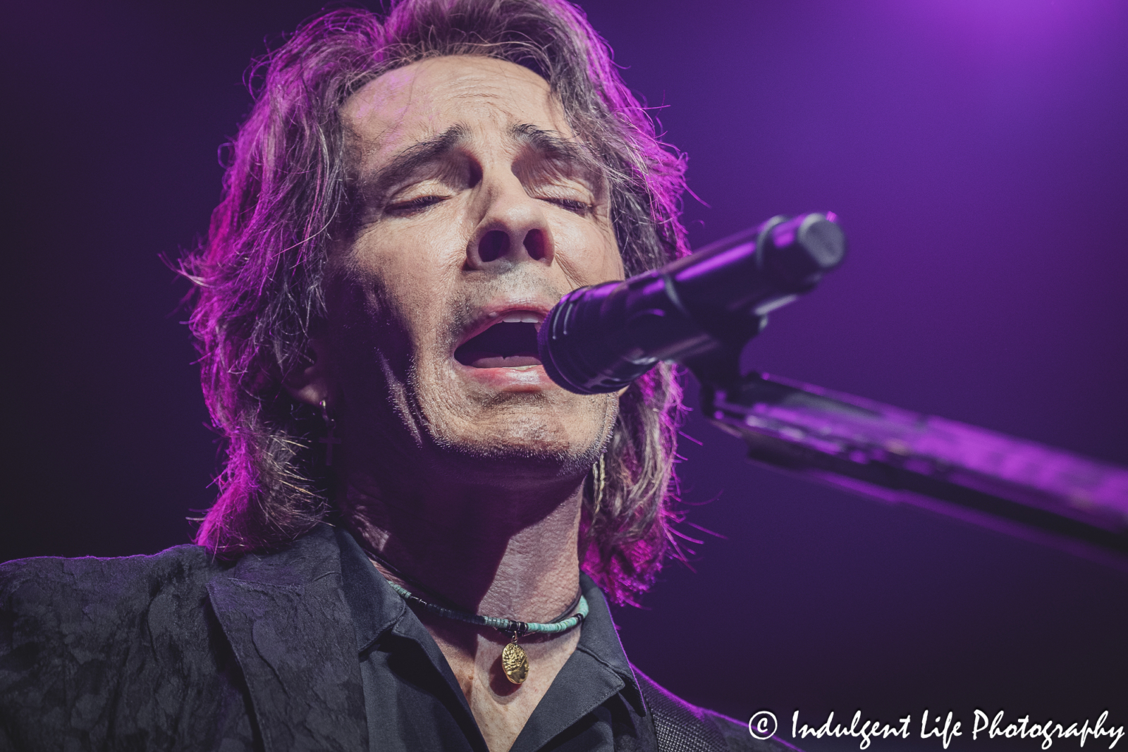 Rick Springfield singing "Affair of the Heart" live in concert at Ameristar Casino's Star Pavilion in Kansas City, MO on August 24, 2024.