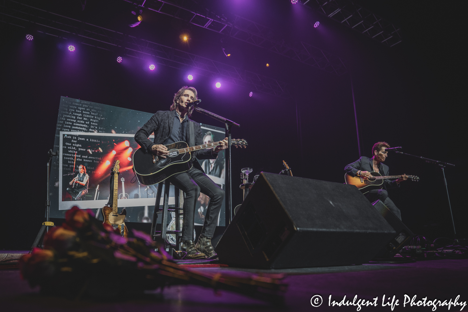 Rick Springfield in an acoustic performance of "Affair of the Heart" with Richard Marx at Ameristar Casino in Kansas City, MO on August 24, 2024.