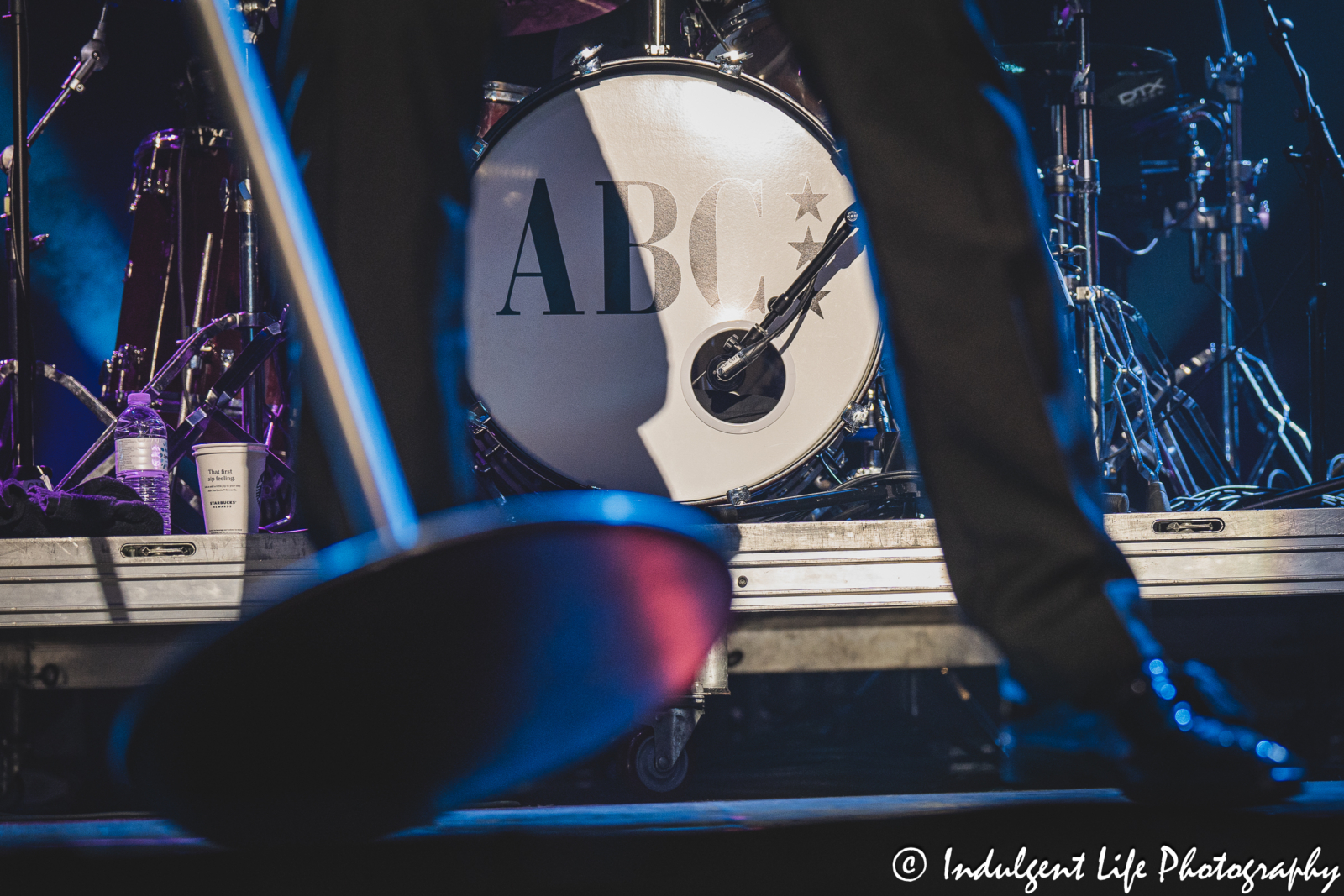 ABC bass drum logo as the band performed live at Uptown Theater in Kansas City, MO on August 25, 2024.