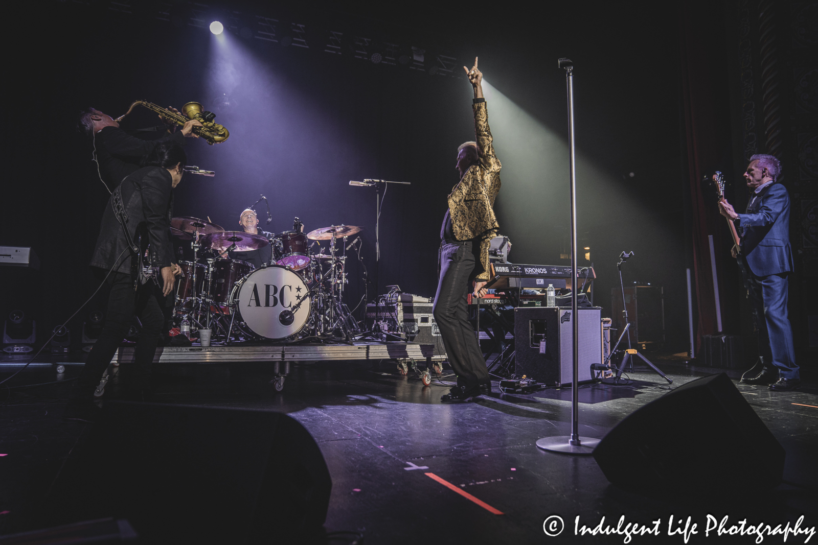 ABC band members live in concert at Uptown Theater in Kansas City, MO on August 25, 2024.