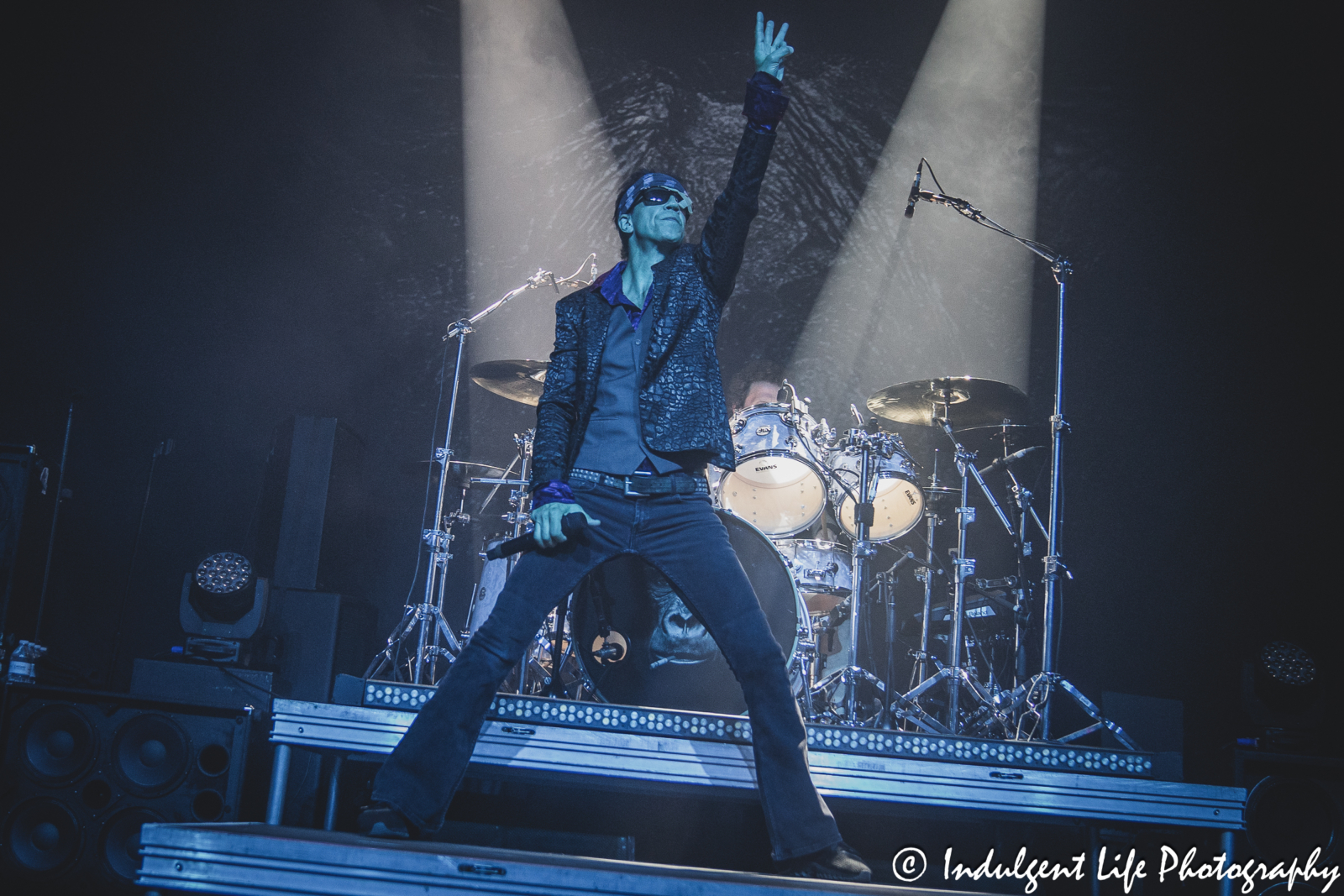 Lead singer Gary Cherone of Extreme opening up the band's concert at VooDoo Lounge inside of Harrah's Hotel & Casino in North Kansas City, MO on September 1, 2024.