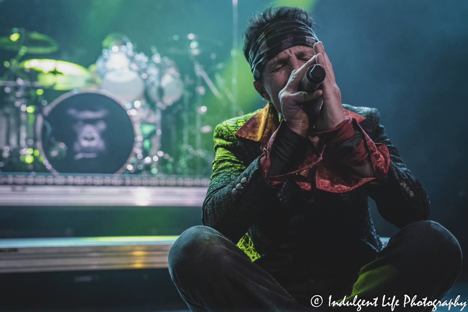 Lead vocalist Gary Cherone of Extreme singing live at VooDoo Lounge inside of Harrah's Hotel & Casino in North Kansas City, MO on September 1, 2024.