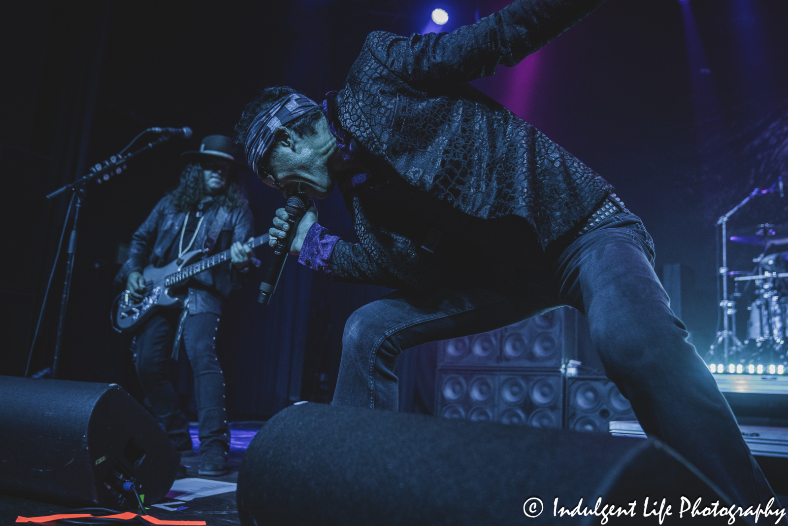 Extreme band members Gary Cherone and Pat Badger performing together at VooDoo Lounge inside of Harrah's Hotel & Casino in North Kansas City, MO on September 1, 2024.